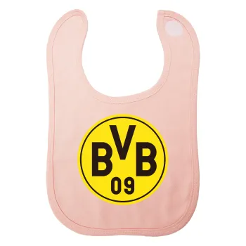 BVB Dortmund, Σαλιάρα με Σκρατς ΡΟΖ 100% Organic Cotton (0-18 months)