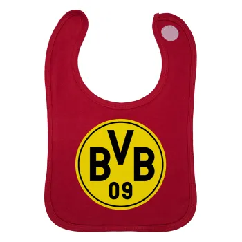 BVB Μπορούσια Ντόρτμουντ , Σαλιάρα με Σκρατς Κόκκινη 100% Organic Cotton (0-18 months)
