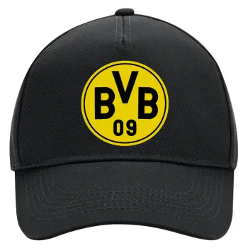 BVB Μπορούσια Ντόρτμουντ , Καπέλο Ενηλίκων Ultimate ΜΑΥΡΟ, (100% ΒΑΜΒΑΚΕΡΟ DRILL, ΕΝΗΛΙΚΩΝ, UNISEX, ONE SIZE)
