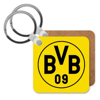 BVB Μπορούσια Ντόρτμουντ , Μπρελόκ Ξύλινο τετράγωνο MDF