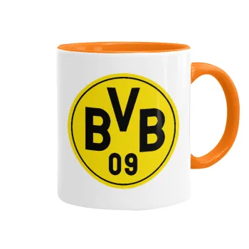 BVB Μπορούσια Ντόρτμουντ , Κούπα χρωματιστή πορτοκαλί, κεραμική, 330ml