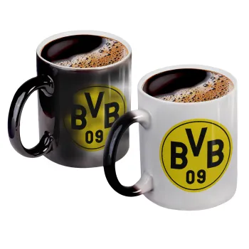 BVB Μπορούσια Ντόρτμουντ , Κούπα Μαγική, κεραμική, 330ml που αλλάζει χρώμα με το ζεστό ρόφημα