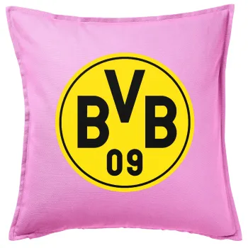 BVB Dortmund, Sofa cushion Pink 50x50cm includes filling