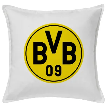 BVB Dortmund, Sofa cushion White 50x50cm includes filling