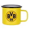 Metallic enamel MATT Yellow cup 360ml