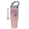 Pink color, 890ml (30oz) stainless Steel Tumbler with Handle