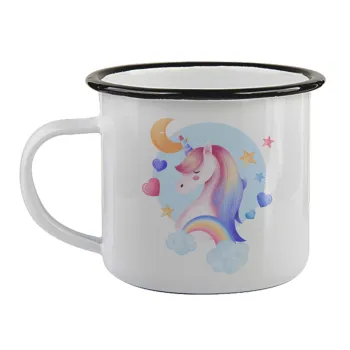 Μονόκερος, Κούπα εμαγιέ με μαύρο χείλος 360ml