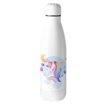 Cute unicorn, Metal mug thermos (Stainless steel), 500ml
