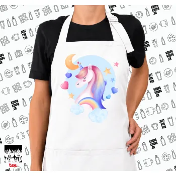 Μονόκερος, Ποδιά μακριά Σεφ ολόσωμη με τσέπες white (ΕΝΗΛΙΚΩΝ)