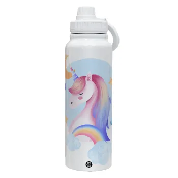 Μονόκερος, Θερμός 1L Ανοξείδωτο με Βάση Κινητού & Διπλά Τοιχώματα