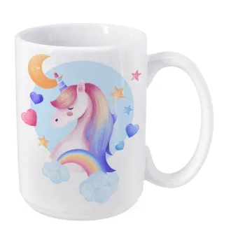 Cute unicorn, Κούπα Mega, κεραμική, 450ml