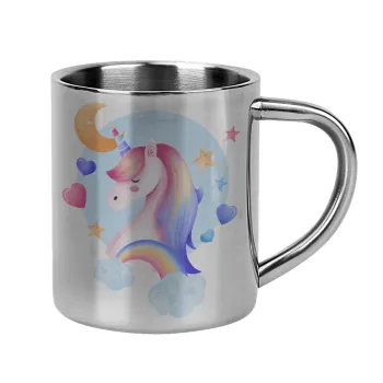 Cute unicorn, Mug Stainless steel double wall 300ml