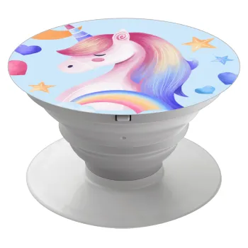 Μονόκερος, Phone Holders Stand  Λευκό Βάση Στήριξης Κινητού στο Χέρι