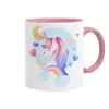 Mug colored pink, ceramic, 330ml