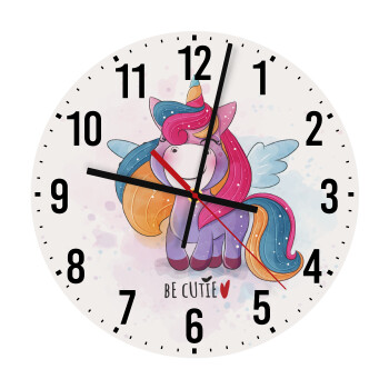 Μονόκερος, Ρολόι τοίχου ξύλινο (30cm)