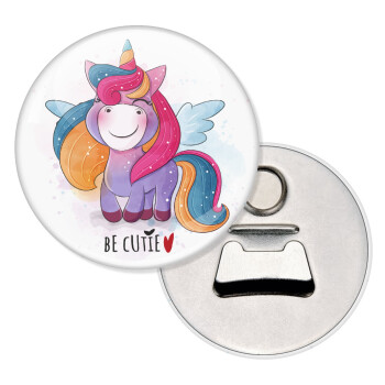 Μονόκερος, Μαγνητάκι και ανοιχτήρι μπύρας στρογγυλό διάστασης 5,9cm