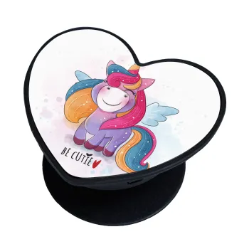 Pink unicorn, Phone Holders Stand  καρδιά Μαύρο Βάση Στήριξης Κινητού στο Χέρι