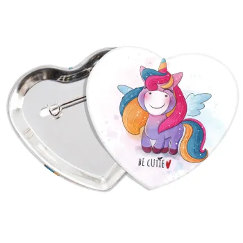 Μονόκερος, Κονκάρδα παραμάνα καρδιά (57x52mm)