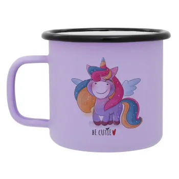 Μονόκερος, Κούπα Μεταλλική εμαγιέ ΜΑΤ Light Pastel Purple 360ml