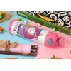 Easter candle, Childrens hot water bottle, stainless steel, with safety straw, PINK (500ml)