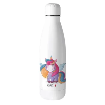 Pink unicorn, Metal mug thermos (Stainless steel), 500ml