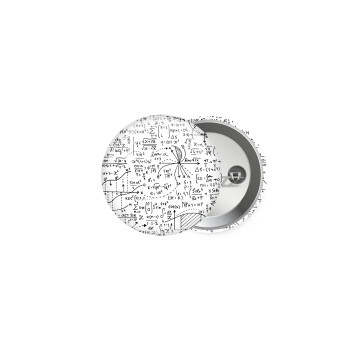 I LOVE MATHS (μαθηματικά), Κονκάρδα παραμάνα 5cm