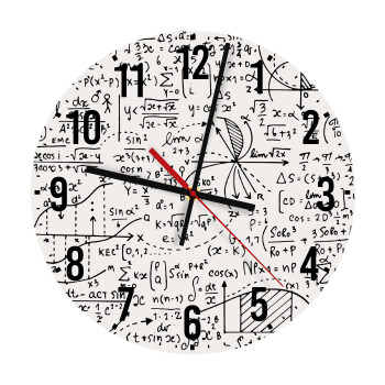 I LOVE MATHS, Ρολόι τοίχου ξύλινο (30cm)