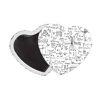 I LOVE MATHS (μαθηματικά), Μαγνητάκι καρδιά (57x52mm)