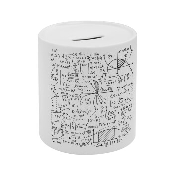 I LOVE MATHS, Κουμπαράς πορσελάνης με τάπα