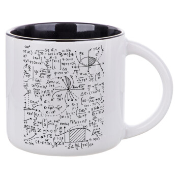 I LOVE MATHS, Κούπα κεραμική 400ml Λευκή/Μαύρη