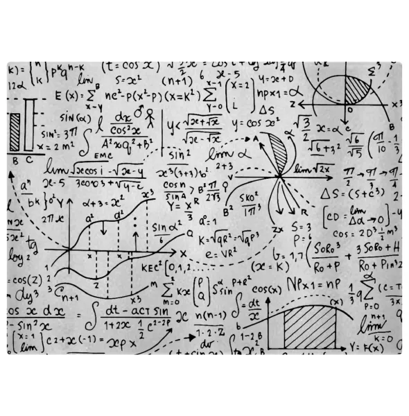 I LOVE MATHS (μαθηματικά) — Επιφάνεια κοπής γυάλινη (38x28cm)