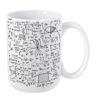 I LOVE MATHS (μαθηματικά), Κούπα Mega, κεραμική, 450ml
