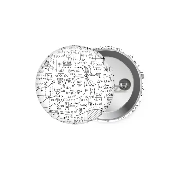 I LOVE MATHS (μαθηματικά), Κονκάρδα παραμάνα 5.9cm