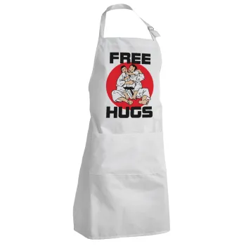 JUDO free hugs, Ποδιά Σεφ Ολόσωμη Ενήλικων (με ρυθμιστικά και 2 τσέπες)