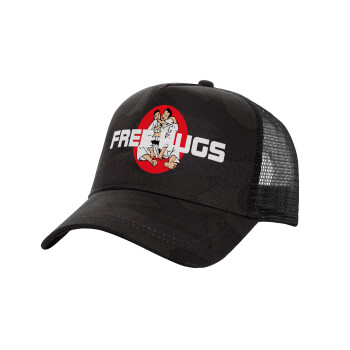 JUDO free hugs, Καπέλο Structured Trucker, (παραλλαγή) Army σκούρο