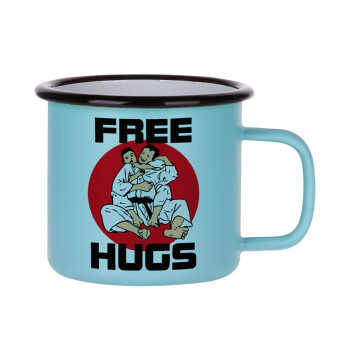 JUDO free hugs, Κούπα Μεταλλική εμαγιέ ΜΑΤ σιέλ 360ml