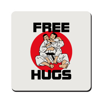 JUDO free hugs, Τετράγωνο μαγνητάκι ξύλινο 9x9cm