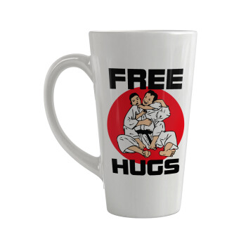JUDO free hugs, Κούπα κωνική Latte Μεγάλη, κεραμική, 450ml