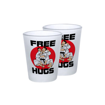 JUDO free hugs, Σφηνοπότηρα γυάλινα 45ml του πάγου (2 τεμάχια)