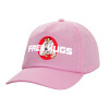 Καπέλο Ενηλίκων Baseball, 100% Βαμβακερό,  ΡΟΖ (ΒΑΜΒΑΚΕΡΟ, ΕΝΗΛΙΚΩΝ, UNISEX, ONE SIZE)