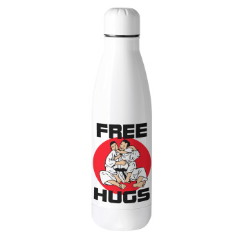 JUDO free hugs, Μεταλλικό παγούρι θερμός (Stainless steel), 500ml