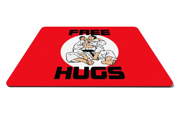 JUDO free hugs — Mousepad ορθογώνιο 27x19cm