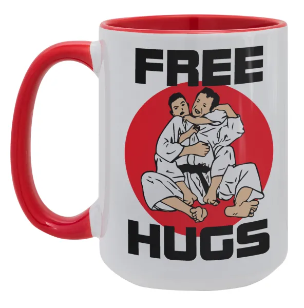 JUDO free hugs — Mega 15oz Κόκκινη