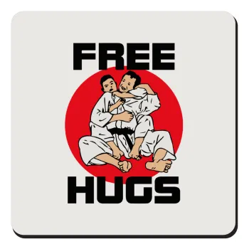 JUDO free hugs, Τετράγωνο μαγνητάκι ξύλινο 9x9cm