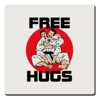 JUDO free hugs, Τετράγωνο μαγνητάκι ξύλινο 6x6cm