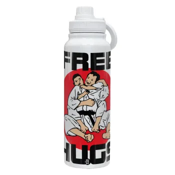 JUDO free hugs, Θερμός 1L Ανοξείδωτο με Βάση Κινητού & Διπλά Τοιχώματα