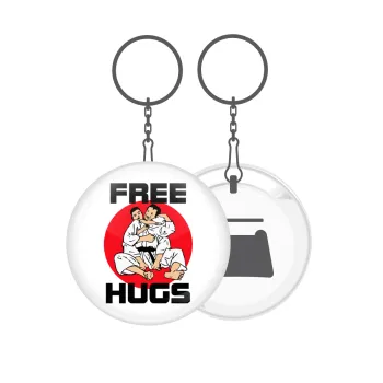 JUDO free hugs, Μπρελόκ μεταλλικό 5cm με ανοιχτήρι