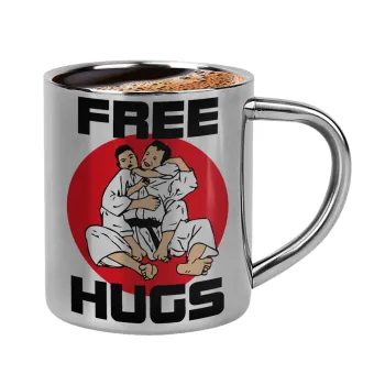 JUDO free hugs, Double-wall metal cup for espresso (220ml)