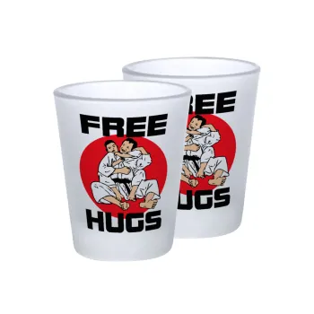 JUDO free hugs, Σφηνοπότηρα γυάλινα 45ml του πάγου (2 τεμάχια)