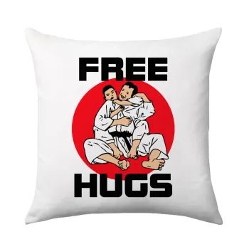 JUDO free hugs, Μαξιλάρι καναπέ 40x40cm περιέχεται το  γέμισμα